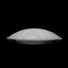 Simple Designs Round Flushmount Ceiling Light with Scroll Swirl Design FM3000-WHT